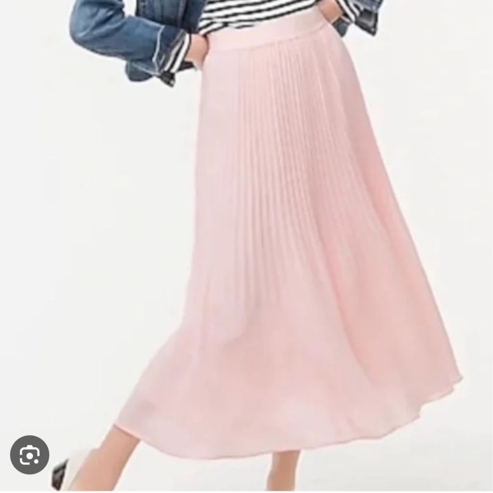J. Crew Factory Women's Pink Pleated Skirt